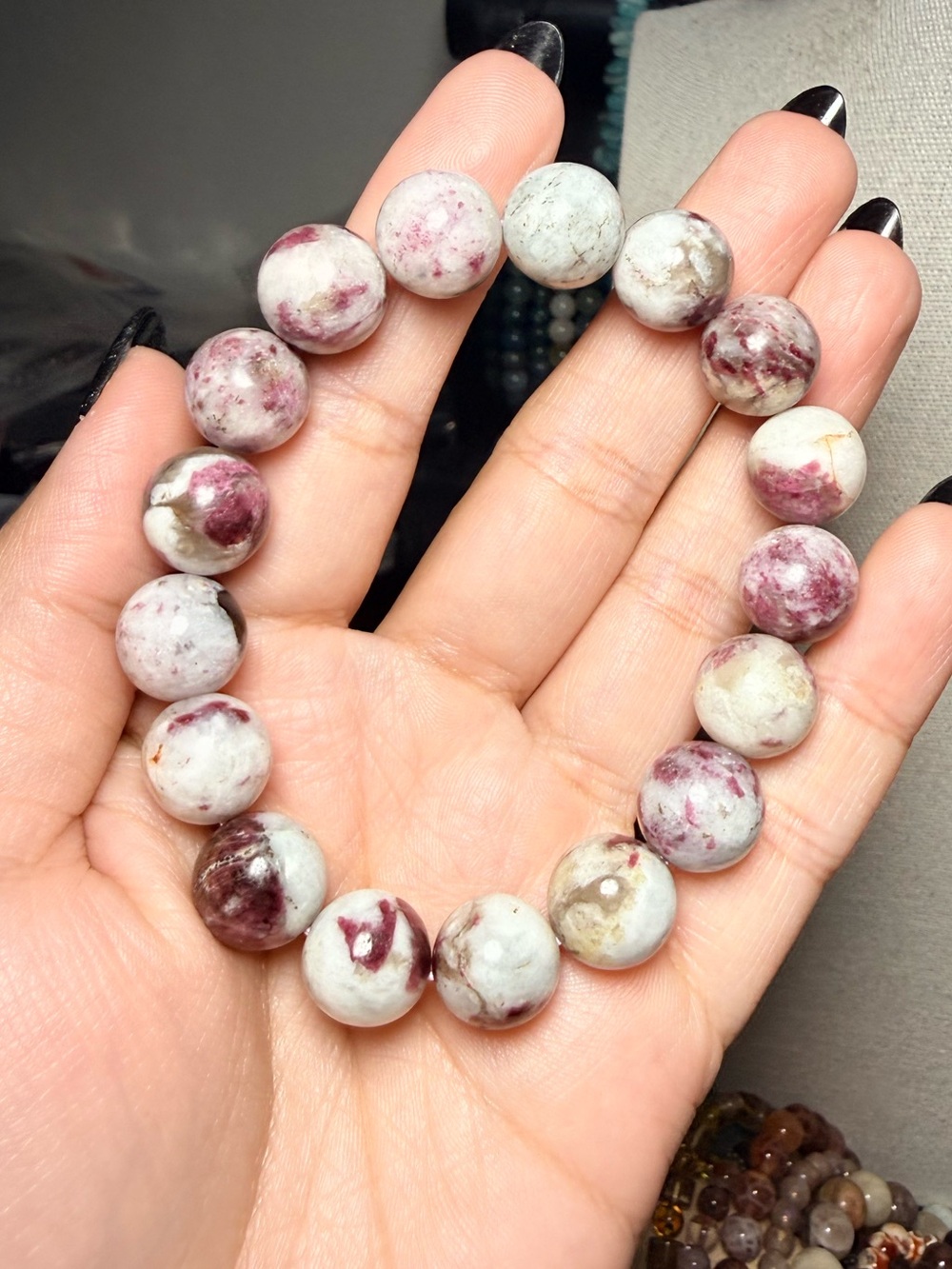 12mm Eudialyte Gemstone Bracelet